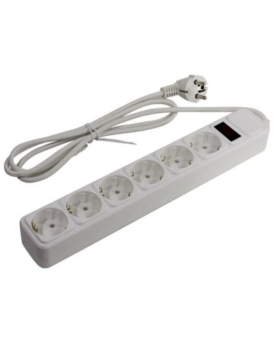 SP6W-130. Сетевой фильтр 6 розеток, 3м, белый. 5bites в Севастополе