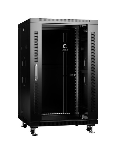 SH-05C-18U60/100-BK (8539c). Шкаф телекоммуникационный 19 напольный 18U. CABEUS в Севастополе