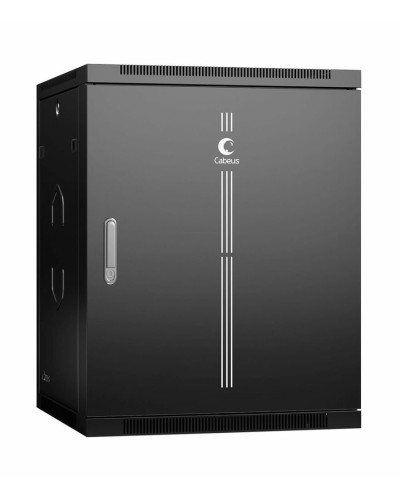 SH-05F-15U60/60m-R-BK (10746c). Шкаф телекоммуникационный 19 настенный 15U. CABEUS в Севастополе