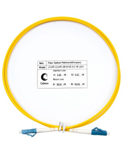 FOP(s)-9-LC-LC-1,5m (8332c). Патч-корд оптический. CABEUS в Севастополе
