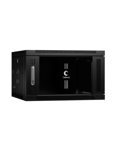 SH-05F-6U60/35-BK (8608c). Шкаф телекоммуникационный 19 настенный 6U. CABEUS в Севастополе