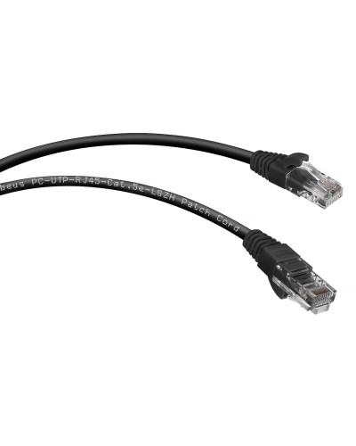 PC-UTP-RJ45-Cat.5e-2m-BK-LSZH (9539c), чёрный. Патч-корд медный. CABEUS в Севастополе