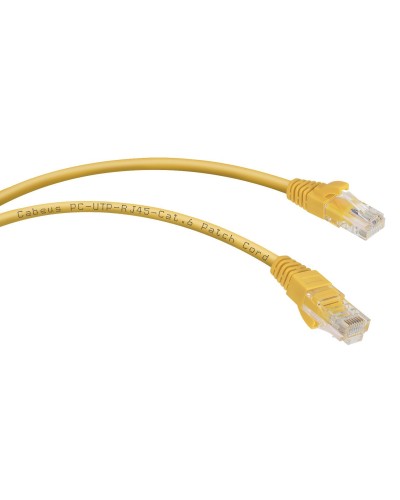 PC-UTP-RJ45-Cat.6-2m-YL (8707c), желтый. Патч-корд медный. CABEUS в Севастополе