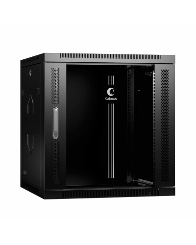 SH-05F-12U60/45-R-BK (10769c). Шкаф телекоммуникационный 19 настенный 12U. CABEUS в Севастополе