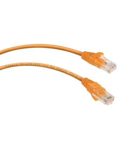 PC-UTP-RJ45-Cat.5e-5m-OR (7690c), оранжевый. Патч-корд медный. CABEUS в Севастополе