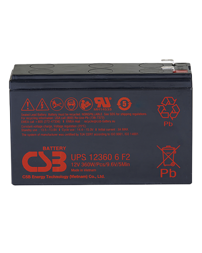CSB UPS 123606. Аккумулятор герметичный свинцово-кислотный. CSB в Севастополе