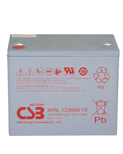 CSB XHRL 12360W FR. Аккумулятор герметичный свинцово-кислотный. CSB в Севастополе