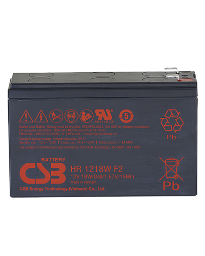 CSB HR 1218W. Аккумулятор герметичный свинцово-кислотный. CSB в Севастополе