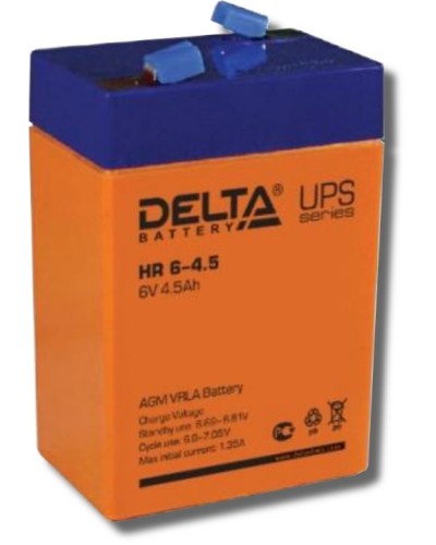 Delta HR 6-4.5. Аккумулятор герметичный свинцово-кислотный. Delta в Севастополе