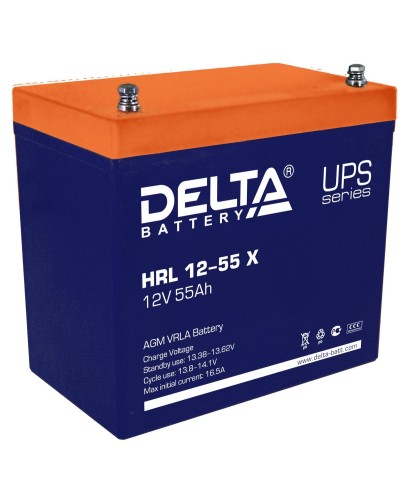 Delta HRL 12-55 X. Аккумулятор герметичный свинцово-кислотный. Delta в Севастополе