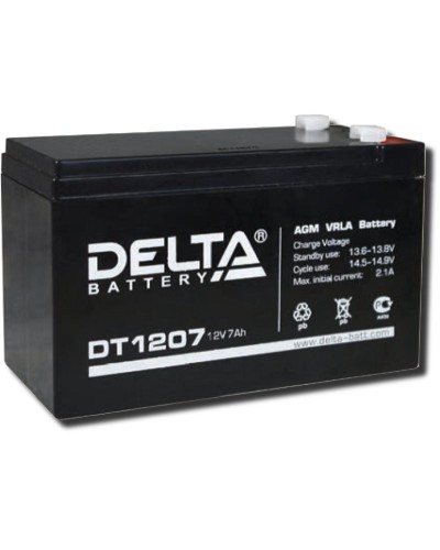 Delta DT 1207. Аккумулятор герметичный свинцово-кислотный. Delta в Севастополе