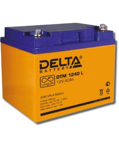 Delta DTM 1240 L. Аккумулятор герметичный свинцово-кислотный. Delta в Севастополе