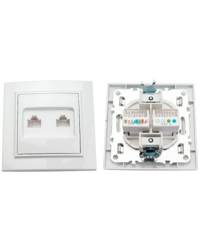 Минск Розетка RJ-45+Phone СП (ERK00-135-10). Розетка RJ-45+Phone СП. EKF в Севастополе