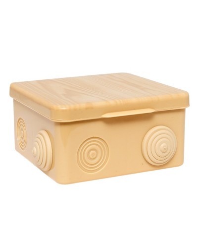 КМР-030-014 с крышкой (100х100х55) светлое дерево IP54 (plc-kmr-030-014-s). Коробка распределительная. EKF в Севастополе