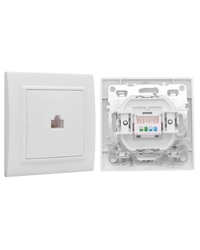 Минск Розетка RJ-45 1-местная СП (ERK01-035-10). Розетка RJ-45 1-местная СП. EKF в Севастополе