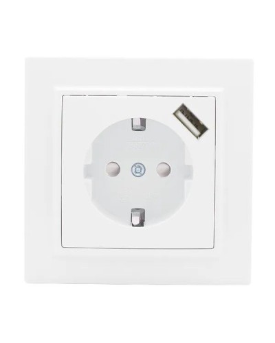Минск Розетка 1-местная СП с/з 16А (ERR16-028-100-USB). Розетка 1-местная СП с/з 16А. EKF в Севастополе