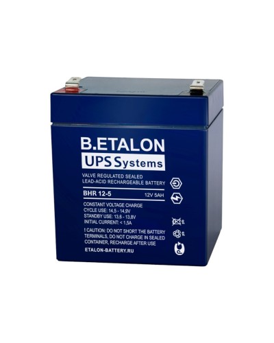 B.ETALON BHR 12-5. Аккумулятор герметичный свинцово-кислотный. ETALON в Севастополе