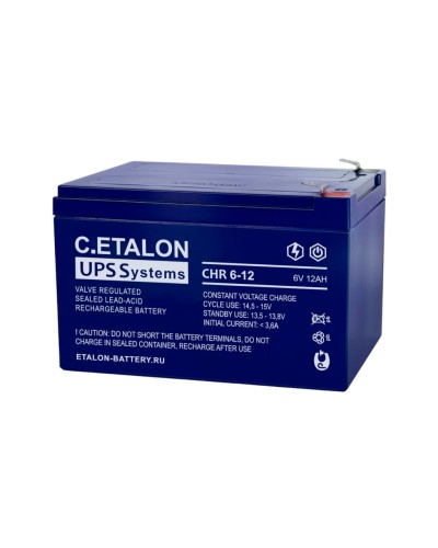 C.ETALON CHR 6-12. Аккумулятор герметичный свинцово-кислотный. ETALON в Севастополе