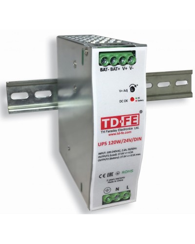 UPS 120W/24V/DIN. Блок бесперебойного питания. FARADAY в Севастополе