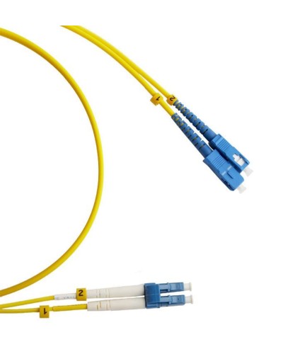 FC-D2-9-LC/UR-SC/UR-H-3M-LSZH-YL. Патч-корд волоконно-оптический LC/UPC-SC/UPC. Hyperline в Севастополе