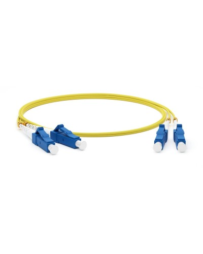 FC-D2-9-LC/UR-LC/UR-H-10M-LSZH-YL. Патч-корд волоконно-оптический одномодовый. Hyperline в Севастополе