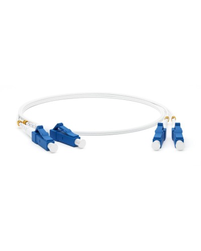 FC-D2-9A1-LC/UR-LC/UR-H-3M-LSZH-WH. Патч-корд волоконно-оптический одномодовый. Hyperline в Севастополе