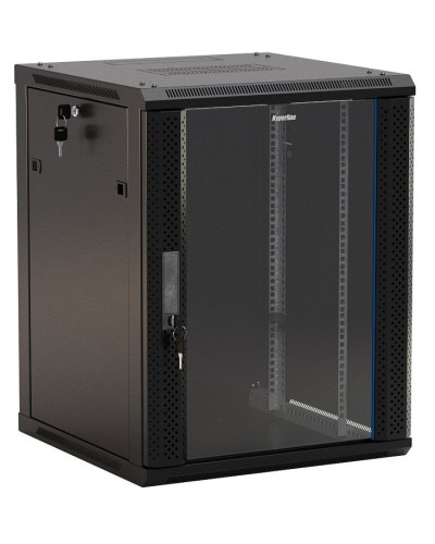 TWB-0966-GP-RAL9004. Шкаф телекоммуникационный 19 настенный 9U. Hyperline в Севастополе