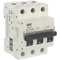 M06N 3P C 50А 6кА ARMAT (AR-M06N-3-C050). Автоматический выключатель. IEK