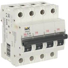 M06N 4P C 6А 6кА ARMAT (AR-M06N-4-C006). Автоматический выключатель. IEK