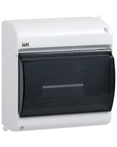 Корпус пластиковый КМПн 2/6 IP30 белый KREPTA 3 (MKP42-N-06-30-09). Щиток модульный с прозрачной дверцей, настенный. IEK в Севастополе