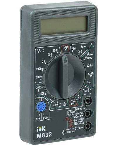 Мультиметр цифровой Universal M832 (TMD-2S-832). Мультиметр цифровой. IEK в Севастополе