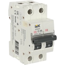 M06N 2P C 20А 6кА ARMAT (AR-M06N-2-C020). Автоматический выключатель. IEK