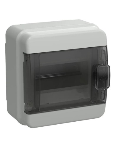 Корпус пластиковый КМПн-6 IP65 TEKFOR (TF5-KP72-N-06-65-K03-K02). Корпус модульный пластиковый черная прозрачная дверь. IEK в Севастополе