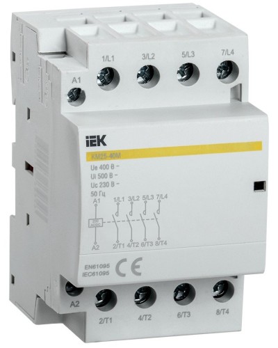 Контактор модульный КМ25-40М AC/DC (MKK21-25-40). Контактор модульный. IEK в Севастополе