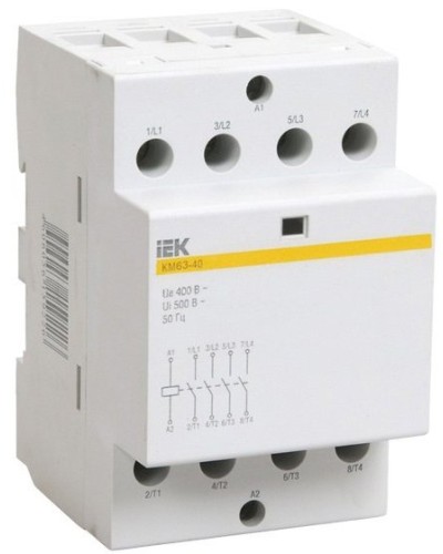 Контактор модульный КМ63-40 AC/DC (MKK21-63-40). Контактор модульный. IEK в Севастополе
