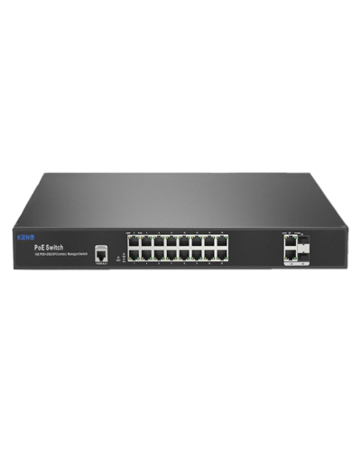 KN-SW1602SFP/M2. Коммутатор с питанием по PoE. KENO в Севастополе