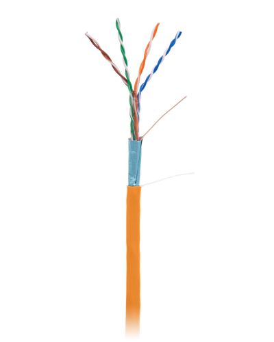 F/UTP 4pair, Cat5e, In, LSZH (EC-UF004-5E-LSZH-OR). Кабель «витая пара» (LAN) для структурированных систем связи. NETLAN в Севастополе