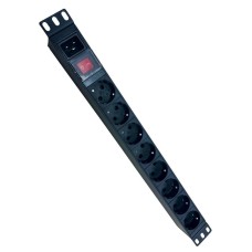 NTSS-PDU-DA2031 гор.размещ. 8xSchuko базовые 16A C20. Блок розеток 19. NTSS
