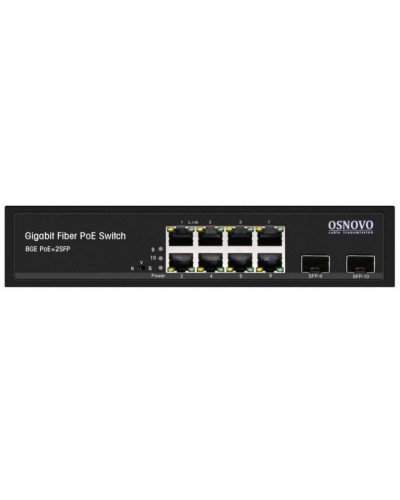 SW-80802(150W). Промышленный PoE коммутатор Gigabit Ethernet на 10 портов. OSNOVO в Севастополе
