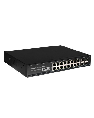 SW-8182/L(300W). Коммутатор 16-портовый  Gigabit Ethernet с PoE. OSNOVO в Севастополе