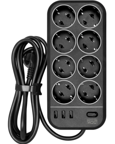 SP-08 USB03AB 1,8 M. Сетевой фильтр. POWERCOM в Севастополе