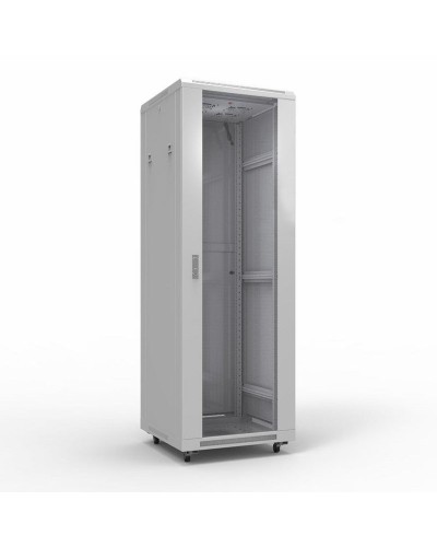 Шкаф телекоммуникационный 19 напольный 42U 600х800 мм, передняя дверь стекло, задняя дверь металл, RAL 7035 (состоит из 3 частей) (04-2306). Шкаф телекоммуникационный 19 напольный 42U. Rexant в Севастополе
