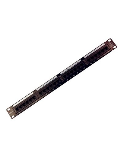 Коммутационная панель, 19", 1U, 24 порта RJ-45, категория 5e, UTP неэкранированная, черная Rexant (04-0021): Патч-панель 19" в Севастополе