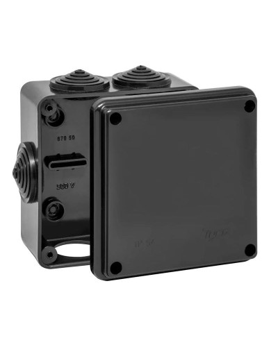 Коробка TYCO ОП 100х100х50мм УХЛ1 IP54 черный (67050Ч). Коробка распределительная. RuVinil в Севастополе
