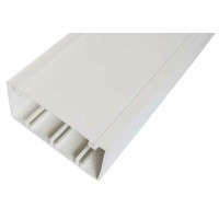 Короб с крышкой 100х50х2000мм, белый (100001S): Короб