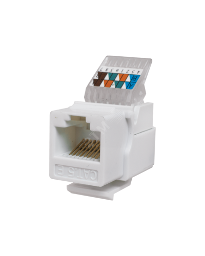 Модуль-вставка Keystone Кат5е, без.инстр.зад, белый UTP (10-0312): Вставка Keystone Jack RJ-45 в Севастополе