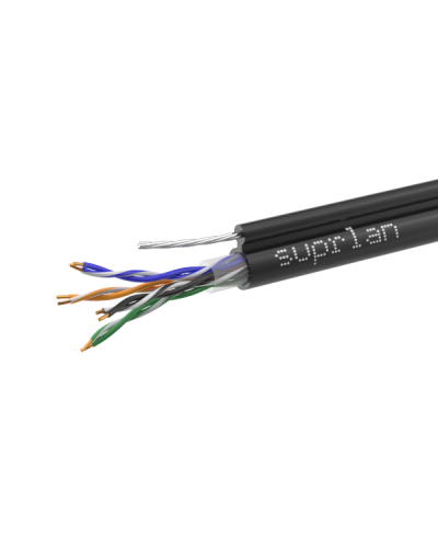 UTP Cat.5e 4x2xAWG24 Cu PE Outdoor T-FG8 (трос) Standard (01-0322-1). Кабель «витая пара» (LAN) для структурированных систем связи. SUPRLAN в Севастополе