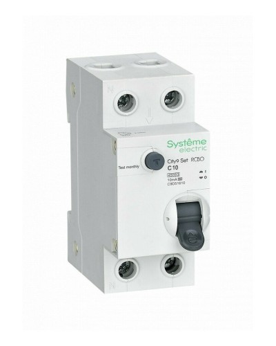 City9 Set 1P+N С 10А 4.5kA 10мА A 230В (C9D51610). Автоматический выключатель дифференциального тока. Systeme Electric в Севастополе