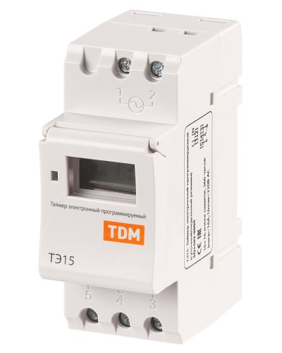 ТЭ15-1мин/7дн-16on/off-16А-DIN TDM (SQ1503-0005). Таймер электронный. TDM ЕLECTRIC в Севастополе