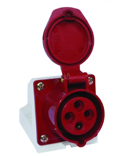 Розетка 114 стационарная 3Р+РЕ 16А 380В IP44 (SQ0602-0002). Розетка. TDM ЕLECTRIC в Севастополе